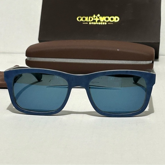COPY - Gold & wood Sunglass main image 15